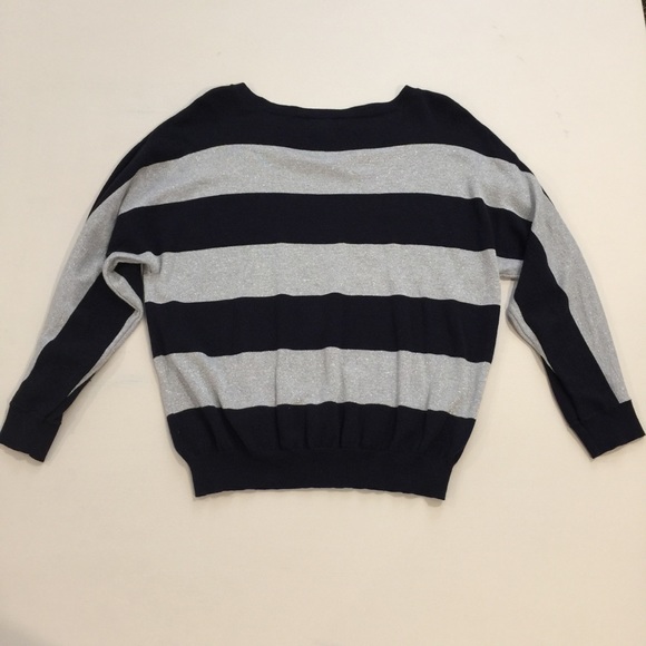 LIZ CLAIBORNE Sparkles and Stripes Sweater - Picture 3 of 4